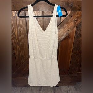 Cupshe Cream Knit Tank Dress